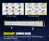 20inch Osram LED Light Bar Slim Dual Row Flood Spot Combo 4X4 Offroad