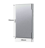 1x Stainless Steel Business Card Holder ID Name Credit Case Cover Metal Silver