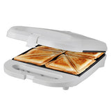 Toaster 1500W 4 Slices Bread Non Stick Electric Sandwich Press Maker WHT