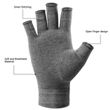 Arthritis Gloves Compression Joint Finger Pain Relief Hand Wrist Support Brace L