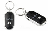 3x Wireless Whistle Key Finder Response w/ Flash LED Anti-Lost Ring