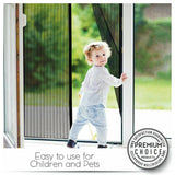 Magnetic Curtain Hands-Free Screen Door Bug Mosquito Fly Net Mesh Panel