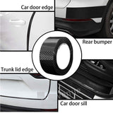 3pcs 3m Carbon Fiber Car Sticker Door Sill Anti-Scratch Tape DIY Protection Film