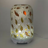 Gold Leaf  Glass Mosaic Electric Essential Oil Diffuser Small