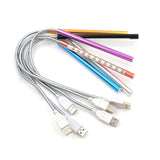 Flexible Touch Switch USB 10 LED Light Lamp for Keyboard Reading Notebook Silver