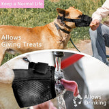 Adjustable Soft Dog Muzzle Air Mesh Training Dog Muzzles Biting Barking -Size XL
