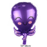 5pcs Ocean Animal Foil Balloon Set Party Supplies Kids Birthday Decoration Show