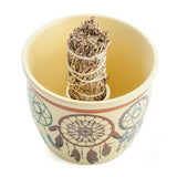 Catch My Dreams Gift Set White Sage Smudge Ceramic Bowl Bamboo To Go Cup