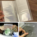 Transparent Jewelry Small Storage Book And Reclosable Zip-lock Bags Plastic