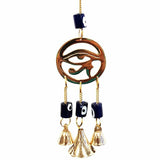 Eye of Horus Brass Bell 25CM Wind Chime Hanging Bells Decoration Home Wall