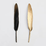 20x Gold Black Goose Feathers 10-15cm Millinery DIY Craft Wedding Party Decor