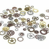 100g Mix Assorted Gears Steampunk Cogs Gears Pendants Clock Wheels Gear DIY Craf