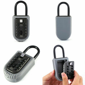 10-Digit Combination Lock Key Safe Storage Box Padlock Security Home Outdoor