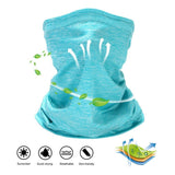 Half Face Mask Scarf Balaclava Cycling Neck Cover Sun UV Protection - Blue