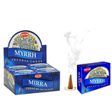 120x Myrrh HEM Incense Cones Meditation Aroma Home Fragrance