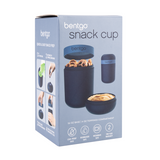 Bentgo Snack Cup with Top Compartment Lunch Box Food Container Navy 590ml