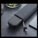 9pcs Premium Cutlery Travel Portable Set Stainless Steel - Black