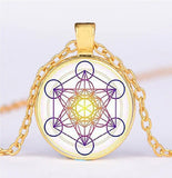 Pendant Magic Hexagram Greece Sacred Geometry Cube Metatron Necklace - Style 08