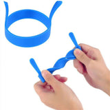 4pcs Silicone Egg Rings Non Stick Kitchen Baking Tools Pancake Handles