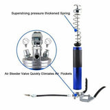Grease Gun Pressure Pistol Grip Dual Flow 7000PSI Flex Hose Industrial Quality