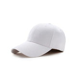 Adjustable Perma Curve Trucker Cap Plain Hat Mens Womens Unisex Baseball - White