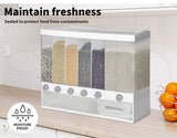 Grain Case Cereal Dispenser Storage Box Kitchen Food Rice Container Wall 10KG