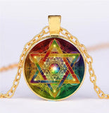 Pendant Magic Hexagram Greece Sacred Geometry Cube Metatron Necklace - Style 14