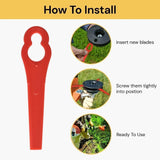 20 PCS Grass Trimmer Blades ozito Plastic for Crop Garden Weed Lawn BOSH KULLER