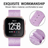 Fitbit Versa /2/Lite Replacement Band Fabric Watch Sports Strap Wristband Purple