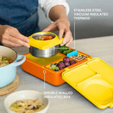 Omie Omiebox Hot & Cold Bento Lunchbox - Sunshine