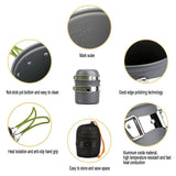 Outdoor Portable Camping Cookware Set Hiking Cooking Pot Gas Stove Tableware Kit
