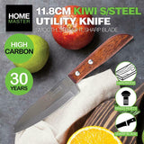 2x Kiwi Utility Fruit Knife Set Stainless Steel