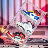 6 pcs Premium Acrylic Shoe Box Sneaker Display Storage Case Side-Open Clear