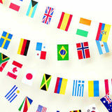 100 Countries String Bunting Flag International World Flags Bar Party Banner 25m - Multi