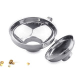 2x Stainless Steel Funnel Hopper Filter Wide Mouth Canning Kitchen