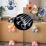 6x Balloon Column Stand Set Upright Base Holder Wedding Party Deco 70cm