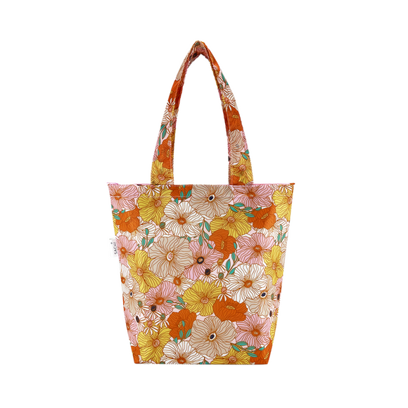 Sachi Insulated Folding Market Tote Storage Carry Leak Proof Retor Floral