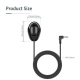 3.5mm Microphone For PC Car Audio Stereo GPS DVD Bluetooth Enabled External Mic
