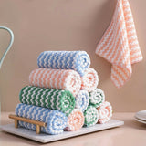 10pcs Microfibre Cloth Rag Bulk Car Kitchen Glass Cleaning Towel Washing 25x25cm