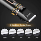 Pet Grooming Clipper Dog Clippers 3-Speed Low Noise Rechargeable Cordless Black