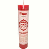 Pillar Candle Root Grounding Decor Meditation Mind Relax 3.8cm x 17.8cm