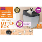 Top Entry No Mess Cat Litter Box Large Enclosed Covered Kitty Tray Hide Away