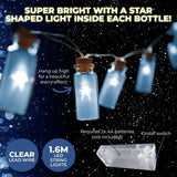 10pce Mini Jar Shaped Lights LED Home Master Battery Operated - Cool White