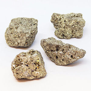 4x Natural  Pyrite Iron Stones Crystal Stone Specimen Nugget Mineral