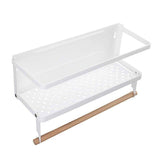 Fridge Magnetic Kitchen Organizer Rack Storage Shelf Towel Holder Hook S
