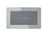 Super Absorbent Floor Mat Soft Quick-Drying Non-Slip Rectangle Grey 50x80cm