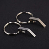 Mini Beer Bottle Opener Keychain Key Ring Small Tool Steel Keyring Camping