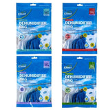 4PK Dehumidifier Bag With Hanger Scented Absorb Moisture Closet Assorted