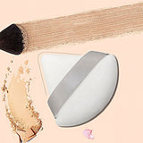 5x Mini Triangle Make Up Tool Cosmetic Puff MakeUp Cotton Sponge Powder - White