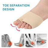 1 Pair Metatarsal Sleeve Gel Pads Ball Of Foot Cushions Metatarsalgia Sore Large